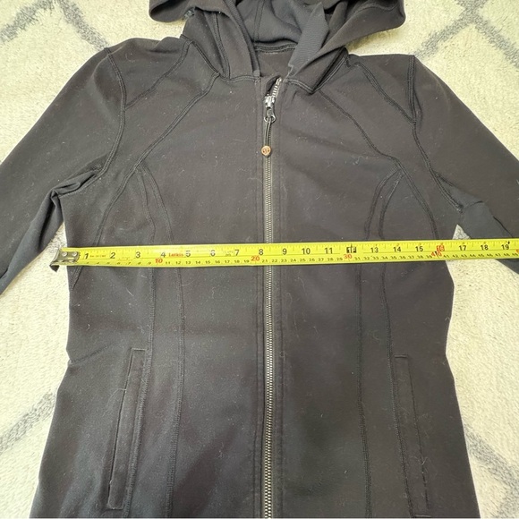 Lululemon Daily Practice Women’s 8 Black Full Zip Hooded Yoga Jacket Luon Soft - Picture 6 of 11